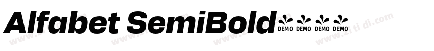 Alfabet SemiBold字体转换